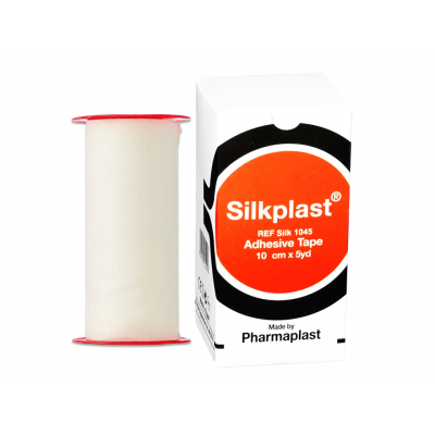 SILKPLAST SURGICAL ADHESIVE TAPE 10 CM X 5 YD 